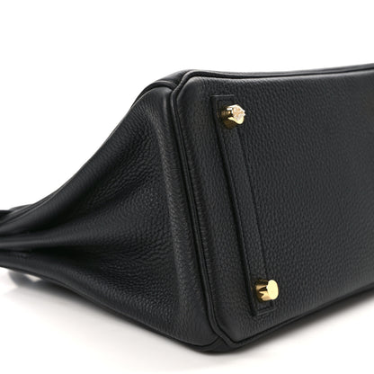 Hermes Togo Birkin 25 Black 7 of 9