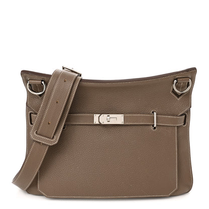 Hermes Taurillon Clemence Jypsiere 37 Etoupe 1 of 21