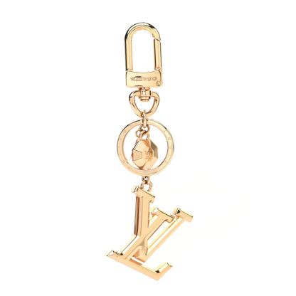 Louis Vuitton LV Facettes Bag Charm Key Holder Gold 1 of 5