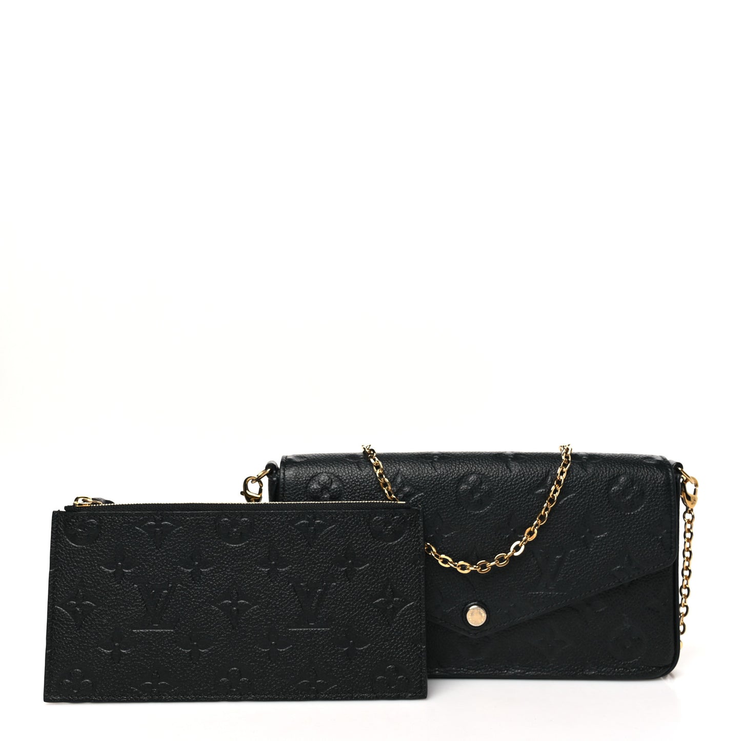 Empreinte Pochette Felicie Chain Wallet Black