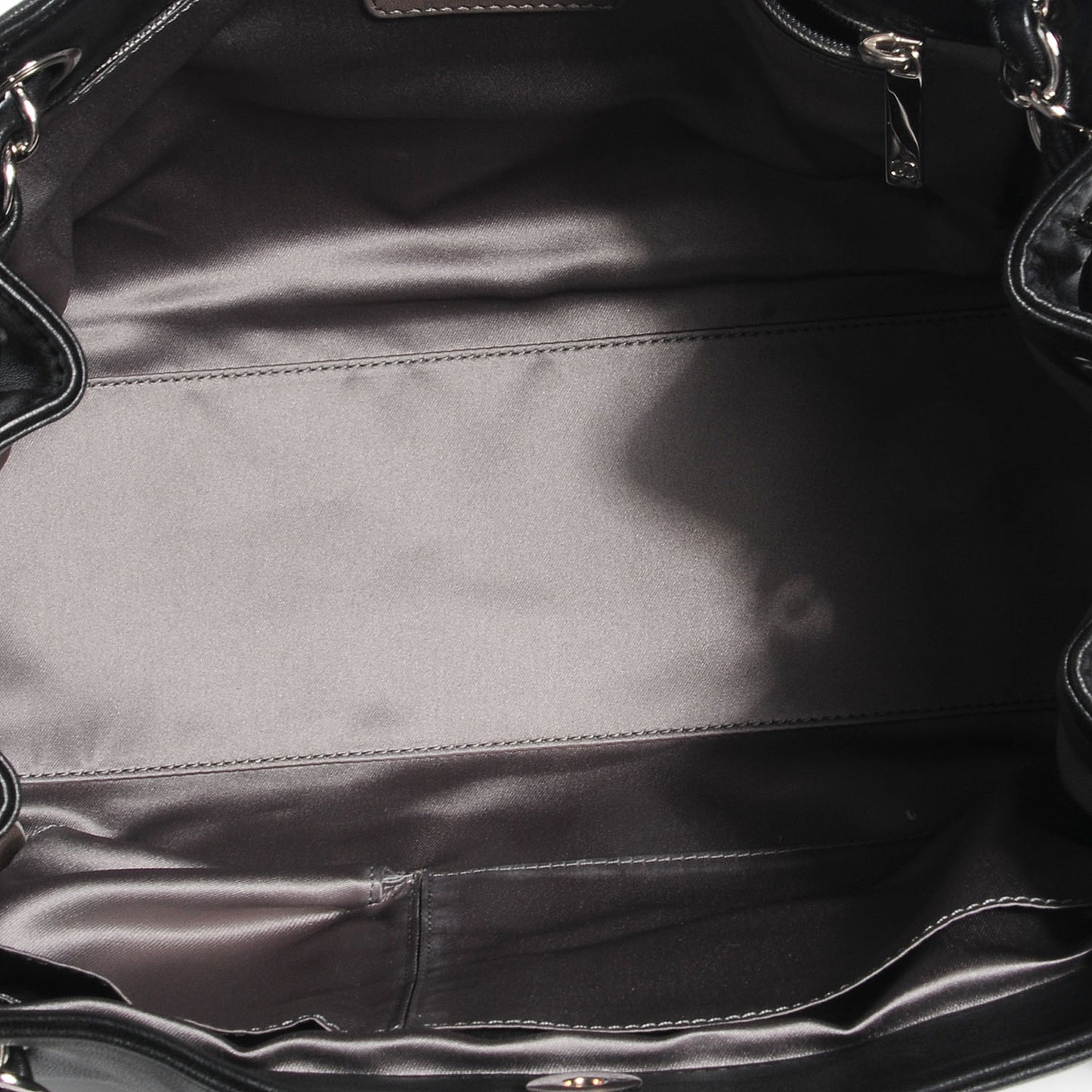 Lambskin Pearl Obsession Tote Black
