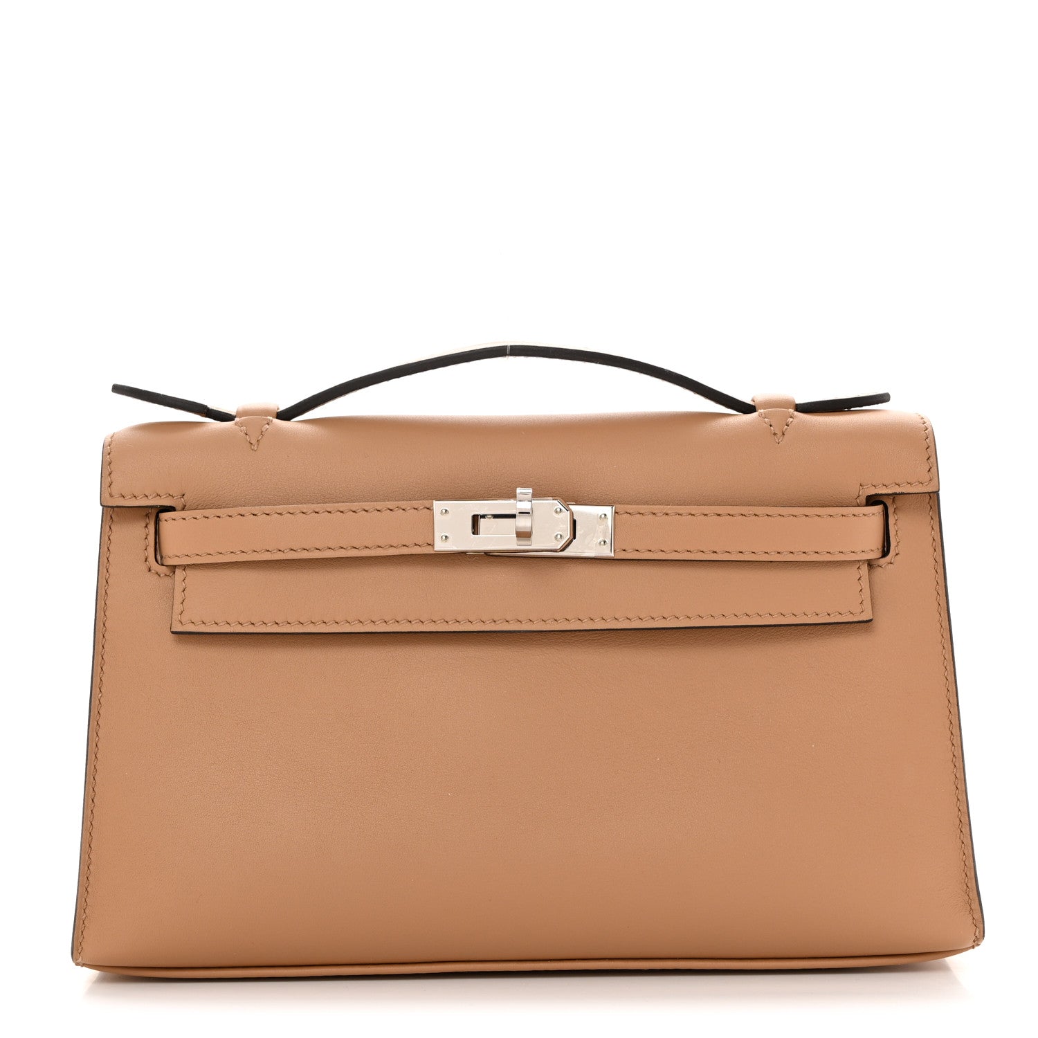 Hermes Swift Kelly Pochette Clutch Chai 1 of 9