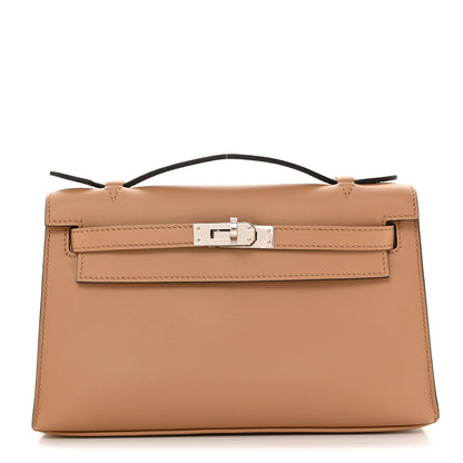 Hermes Swift Kelly Pochette Clutch Chai 1 of 9