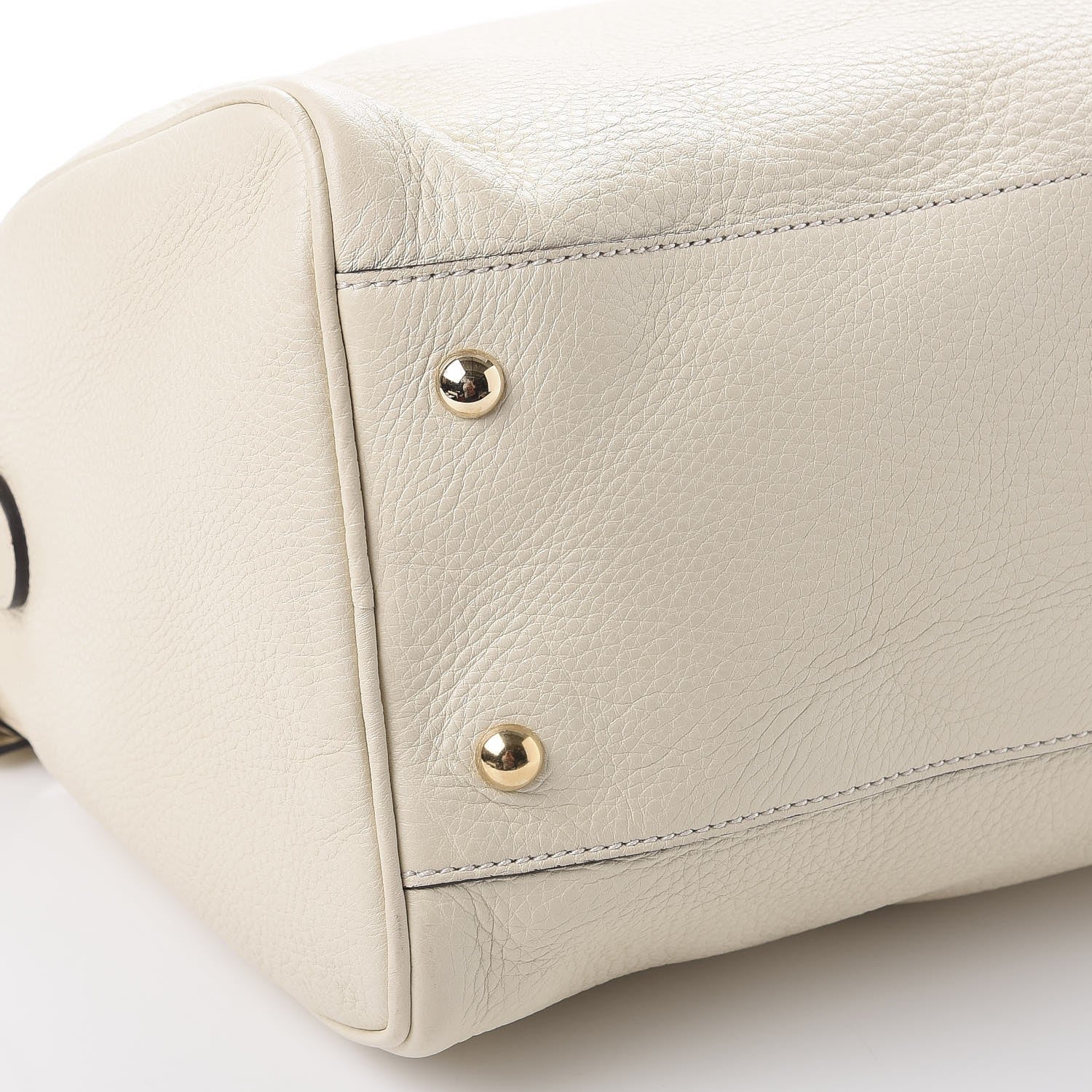 Gucci Calfskin Bamboo Medium Shopper Boston Mystic White 9 of 10