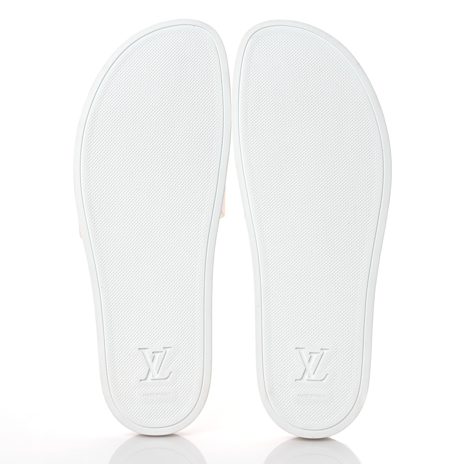 Louis Vuitton Rubber Monogram Mens Waterfront Mules 11 White 5 of 9