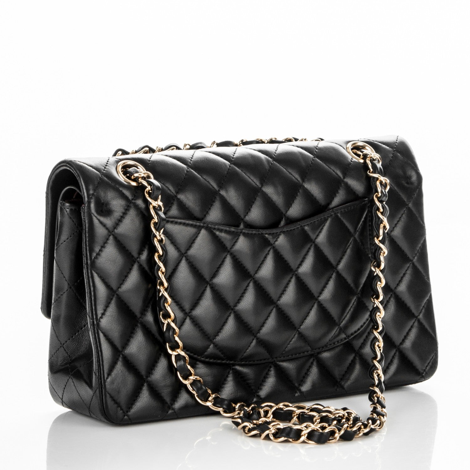 Chanel Lambskin Quilted Medium Double Flap Black 3 of 7