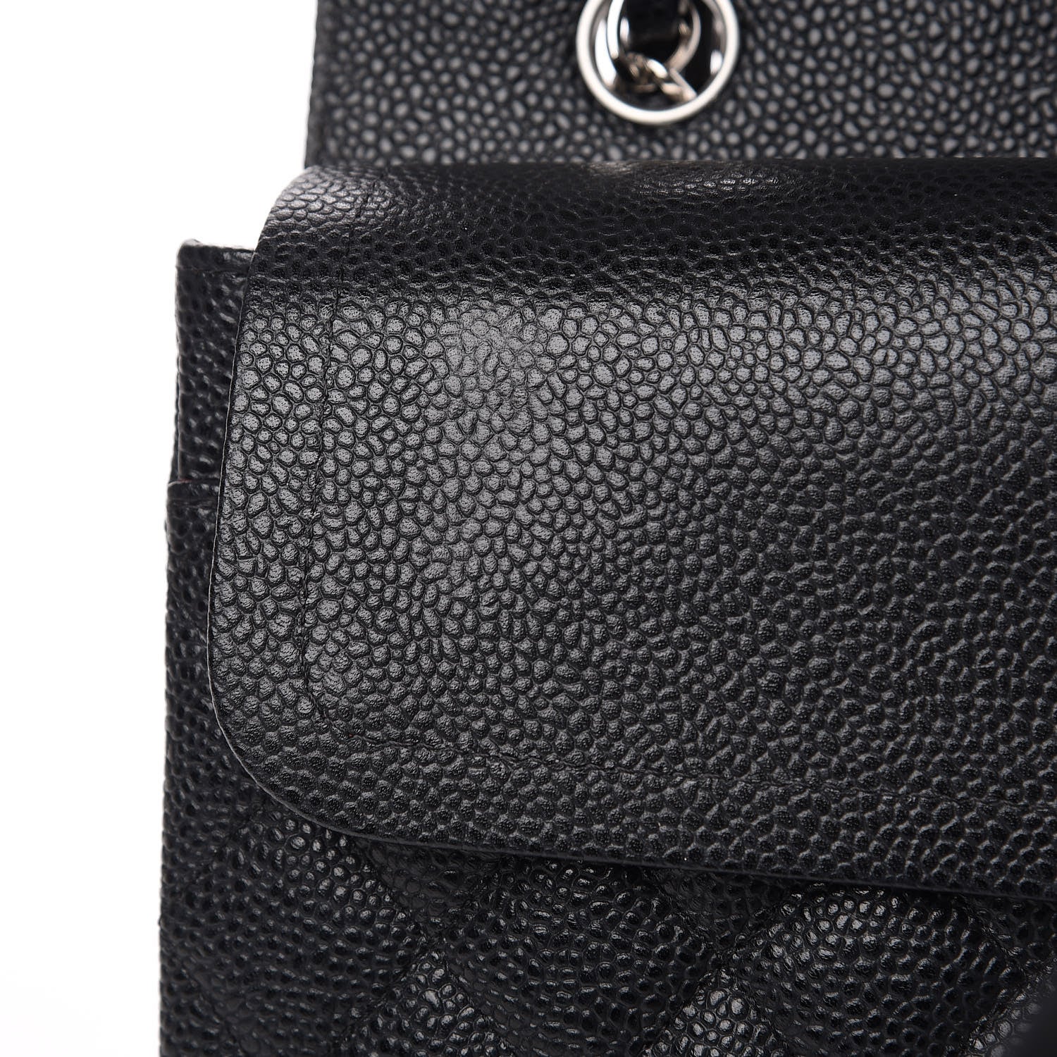 Chanel Caviar Quilted Medium Double Flap Black 7 of 9
