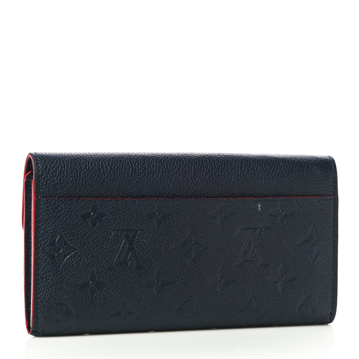 Empreinte Sarah Wallet NM Marine Rouge