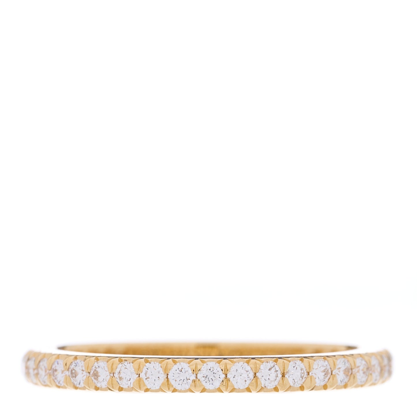 18K Yellow Gold Diamond .31ctw Soleste Full Eternity Band Ring 49 5
