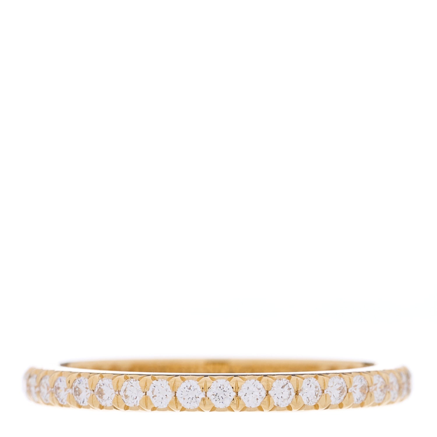 Tiffany 18K Yellow Gold Diamond .31ctw Soleste Full Eternity Band Ring 49 5 1 of 4