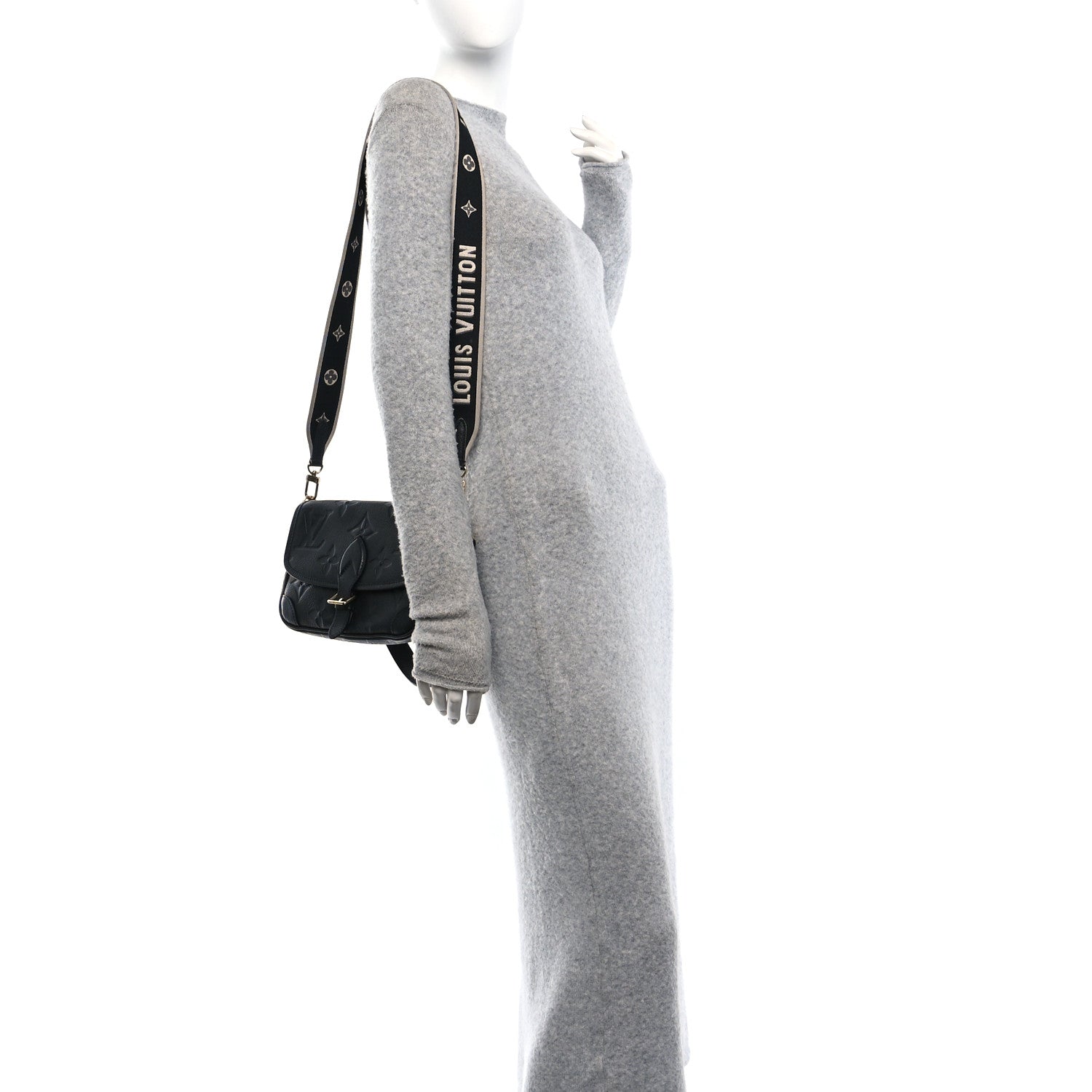 Louis Vuitton Empreinte Monogram Giant Diane Black 2 of 9