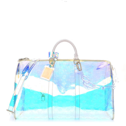 Louis Vuitton PVC Monogram Keepall Bandouliere 50 Iridescent Prism 1 of 9