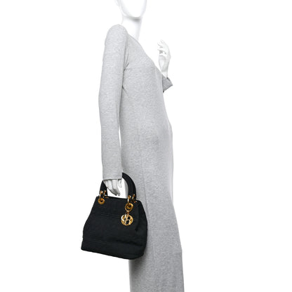 Christian Dior Nylon Cannage Medium Lady Dior Black 3 of 27