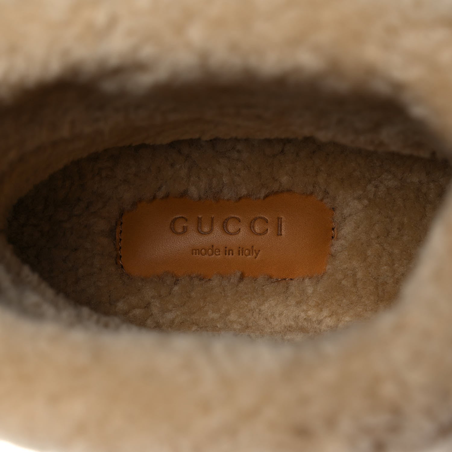 Gucci Calfskin Wool Womens Fria Horsebit Ankle Boots 38 New Caramel Butterscotch 7 of 10