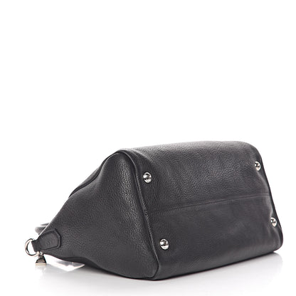 Prada Vitello Daino Shopping Satchel Black 4 of 13