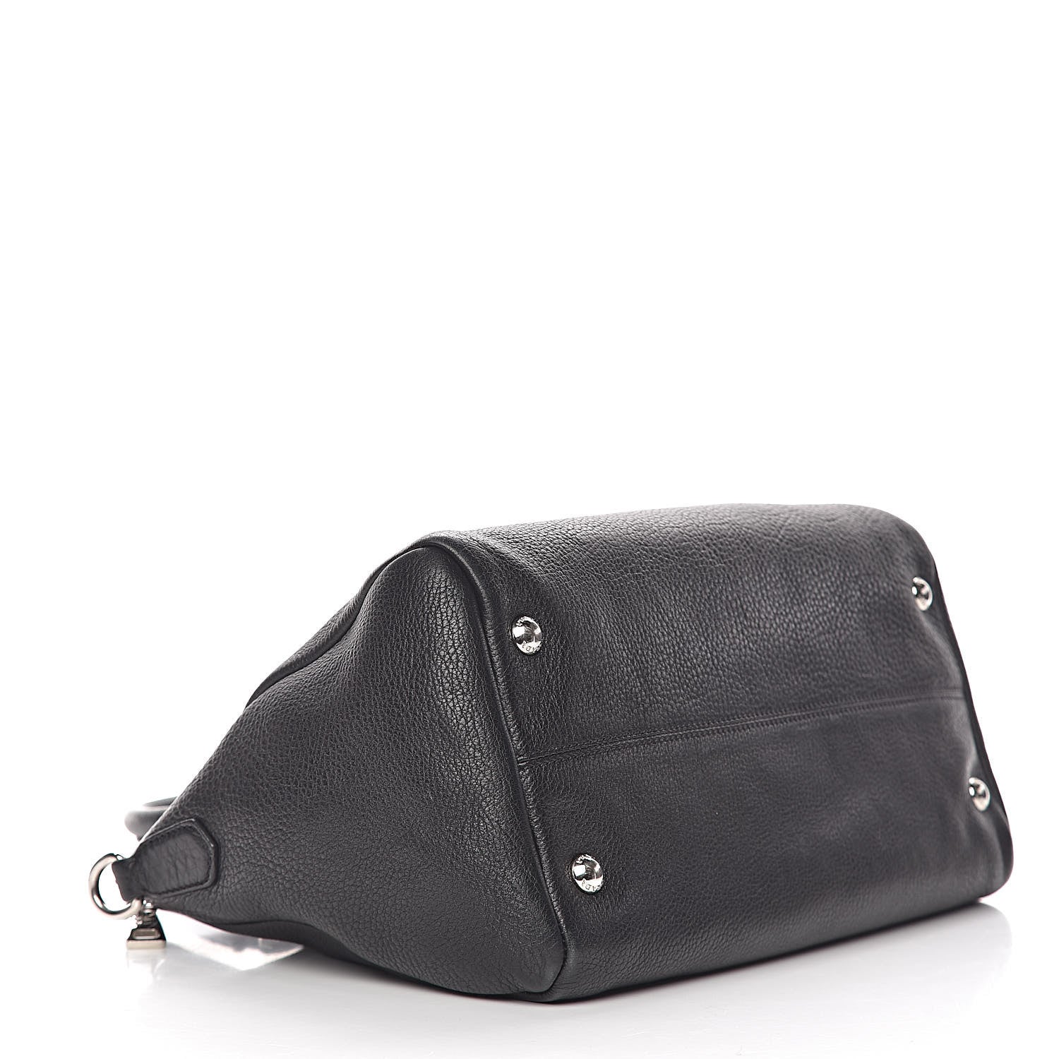 Prada Vitello Daino Shopping Satchel Black 4 of 13