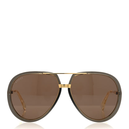 Gucci Aviator Sunglasses GG0904S Gold 2 of 6