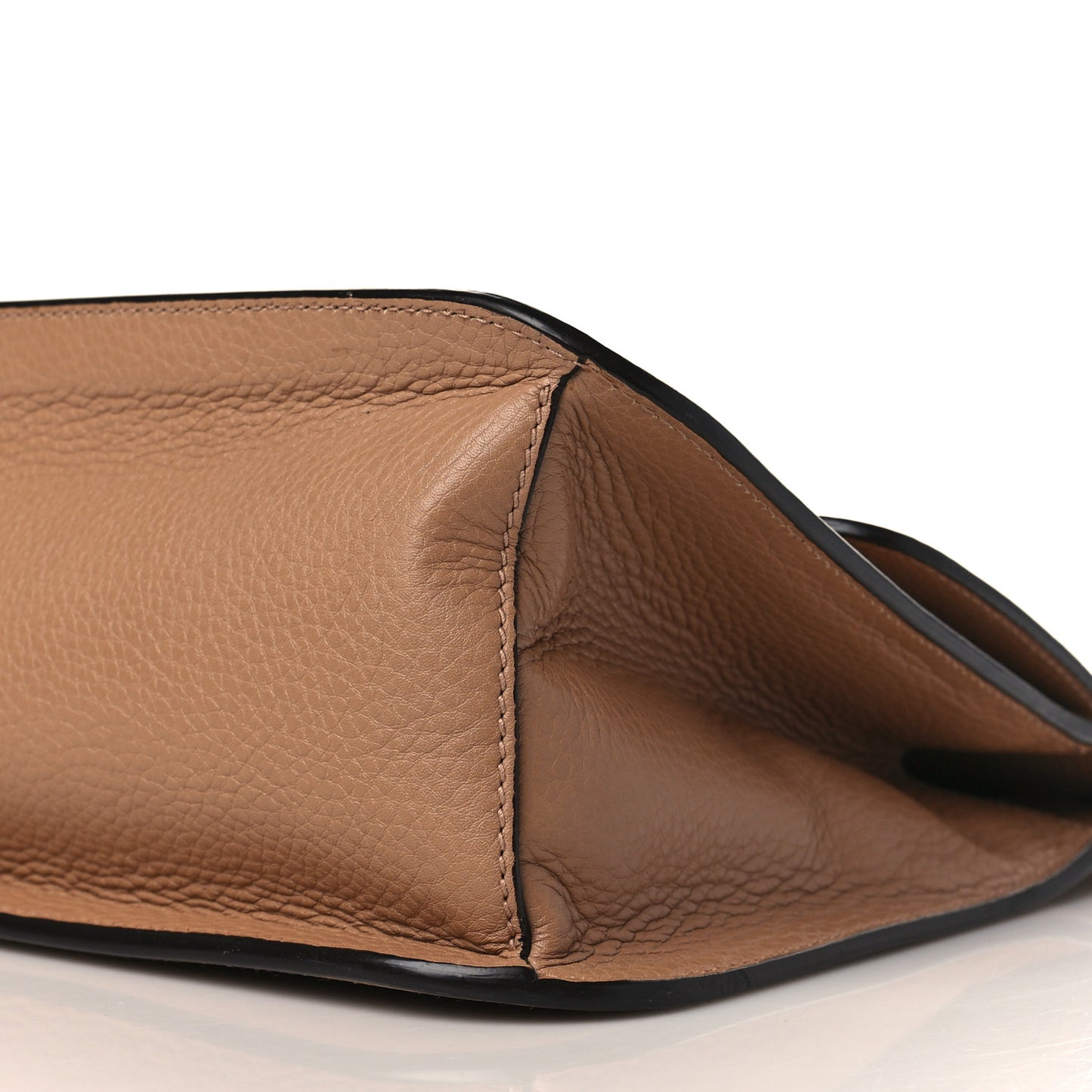 Cellarius Calfskin Medium Bamboo Daily Flap Shoulder Bag Camelia