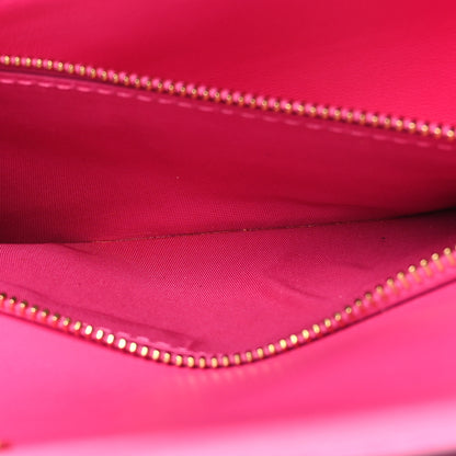 Valentino Garavani Nappa Roman Stud Wallet On Chain Pink PP 6 of 11