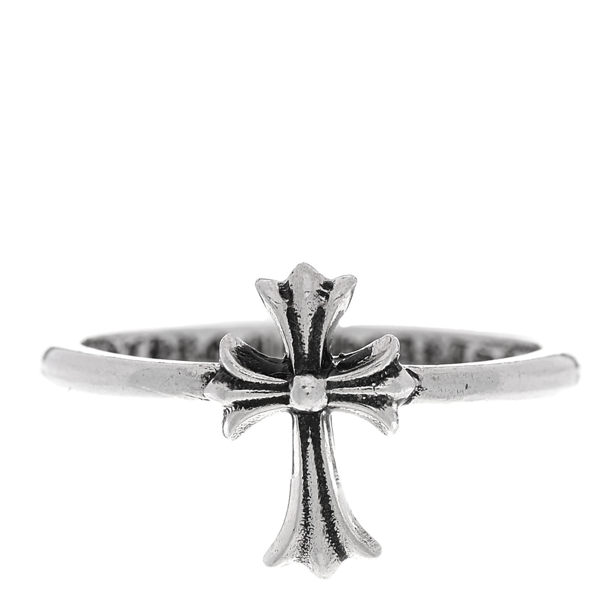 Sterling Silver Bubblegum Cross Ring 53 6.25
