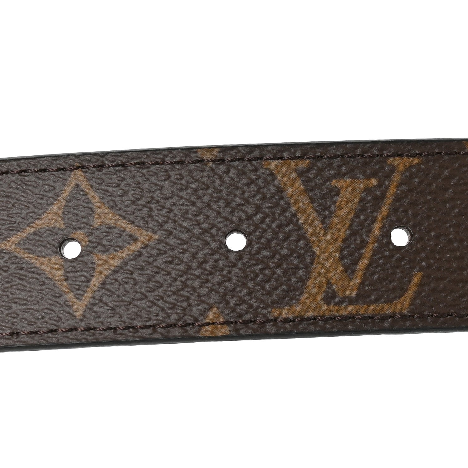 Louis Vuitton Calfskin Monogram 30mm LV Initiales Reversible Belt 80 32 Black 5 of 6