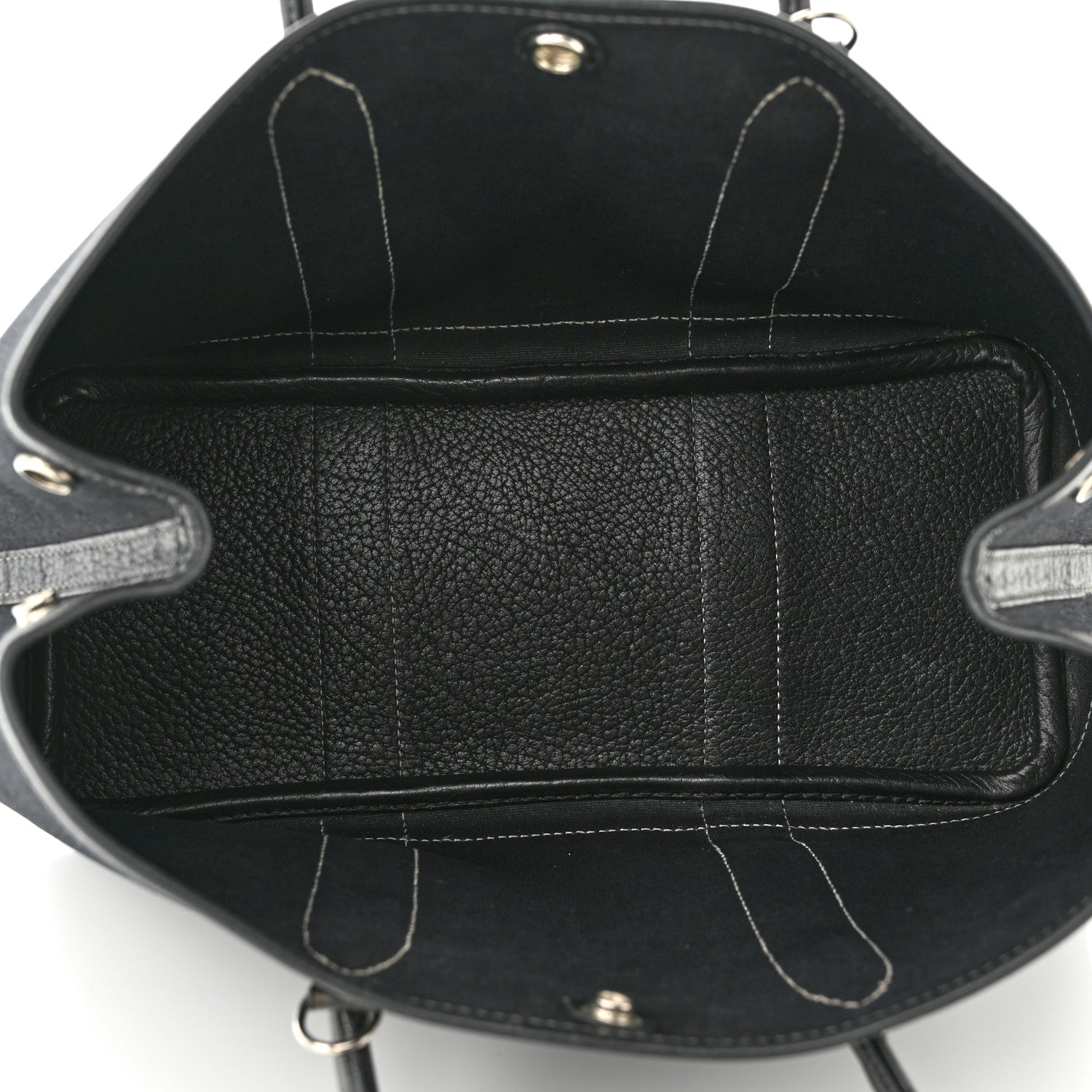 Hermes Toile Buffle Garden Party 30 TPM Black 5 of 13