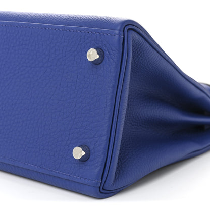 Hermes Togo Au Galop Kelly Retourne 28 Bleu Electrique Bleu Indigo Lime 10 of 10