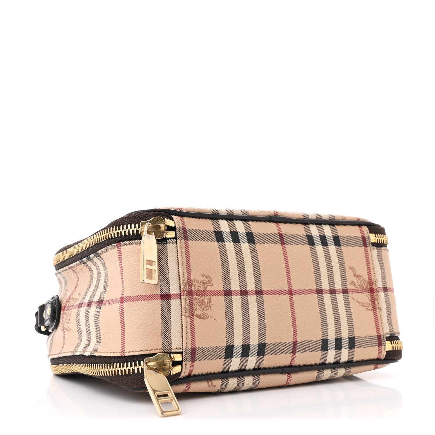Burberry Haymarket Check Vanity Crossbody Bag Chocolate 4 of 12