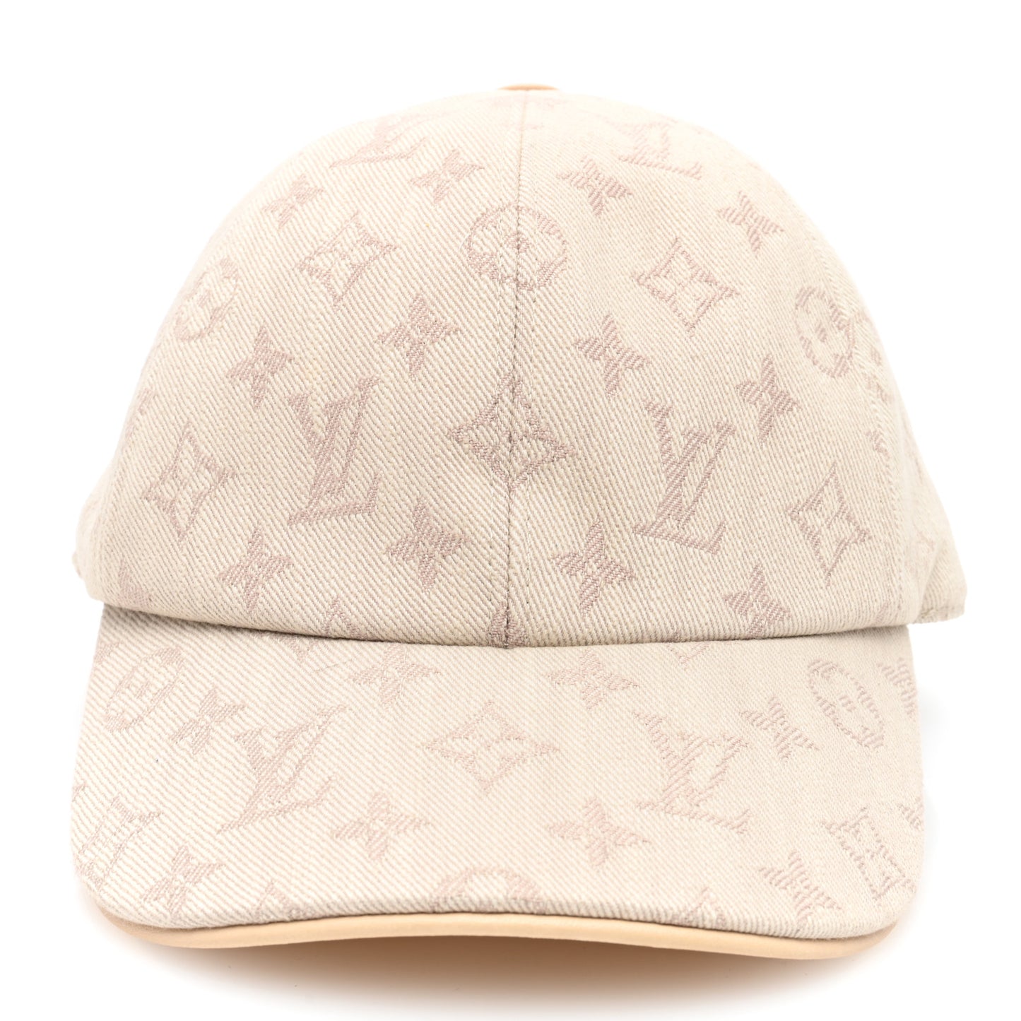 Cotton Monogram Jacquard Be My Cap Beige