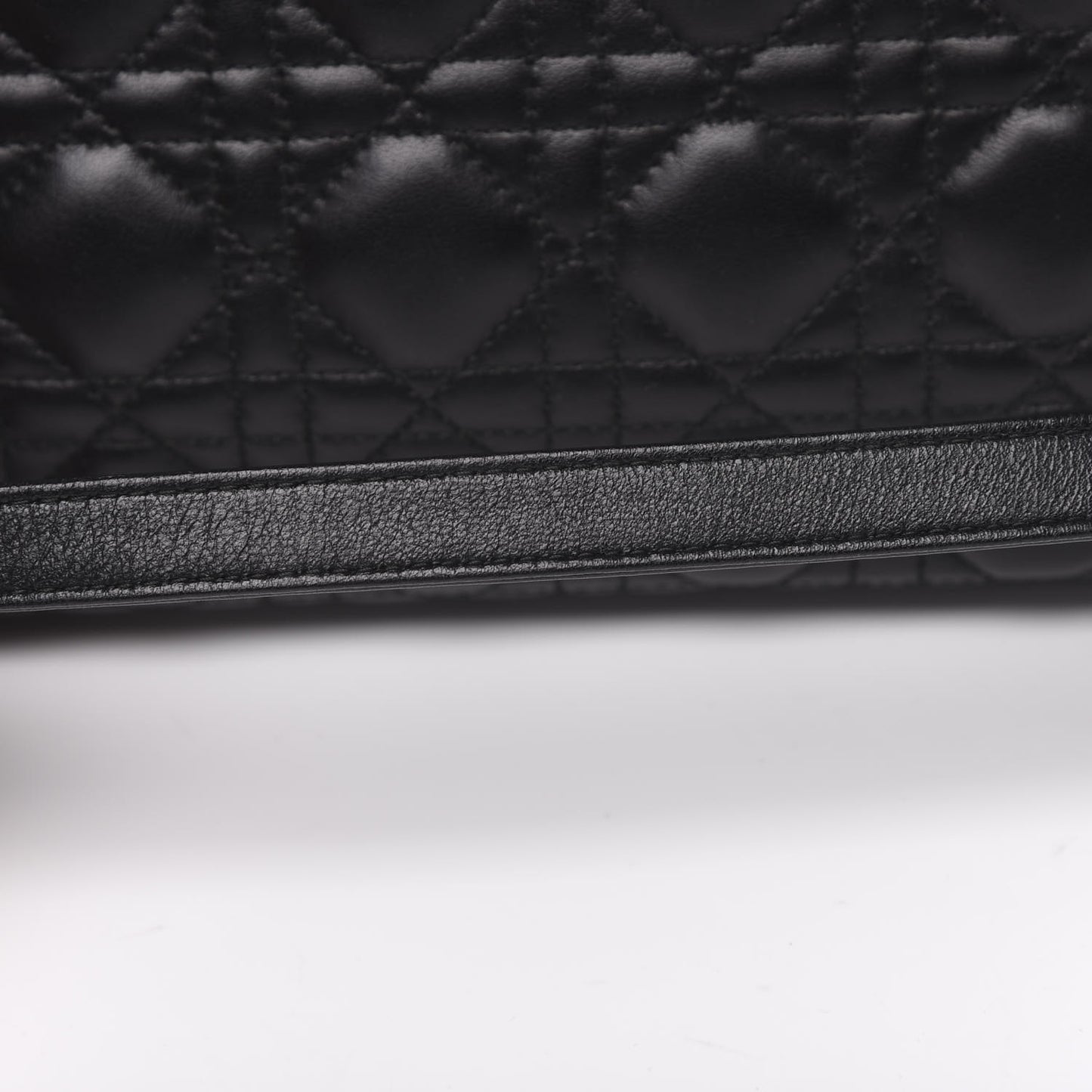 Lambskin Cannage Large Lady Dior Black