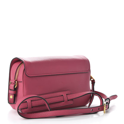 Prada Vitello Daino Flap Crossbody Peonia 3 of 9