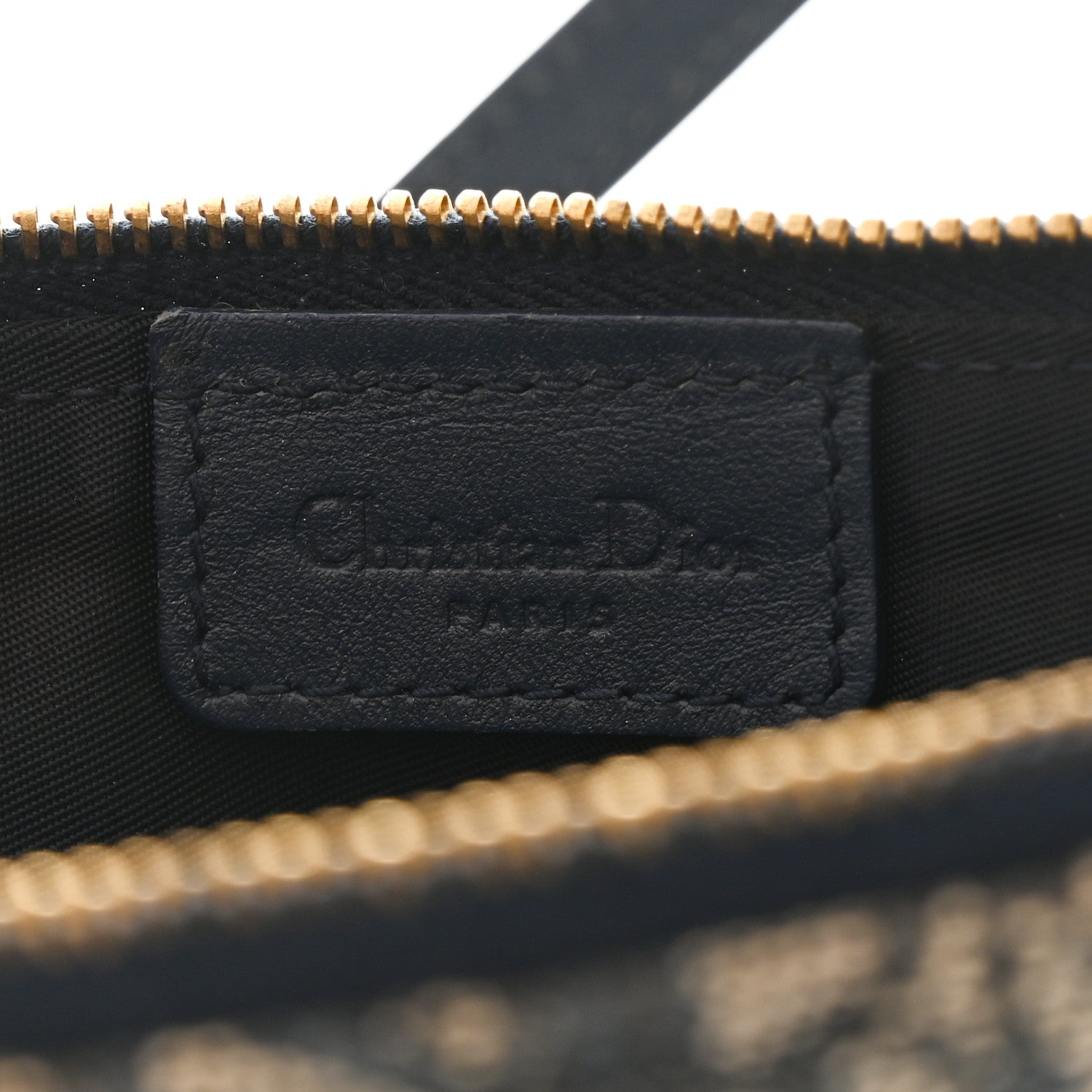 Christian Dior Monogram Mini Saddle Pochette Navy 6 of 12