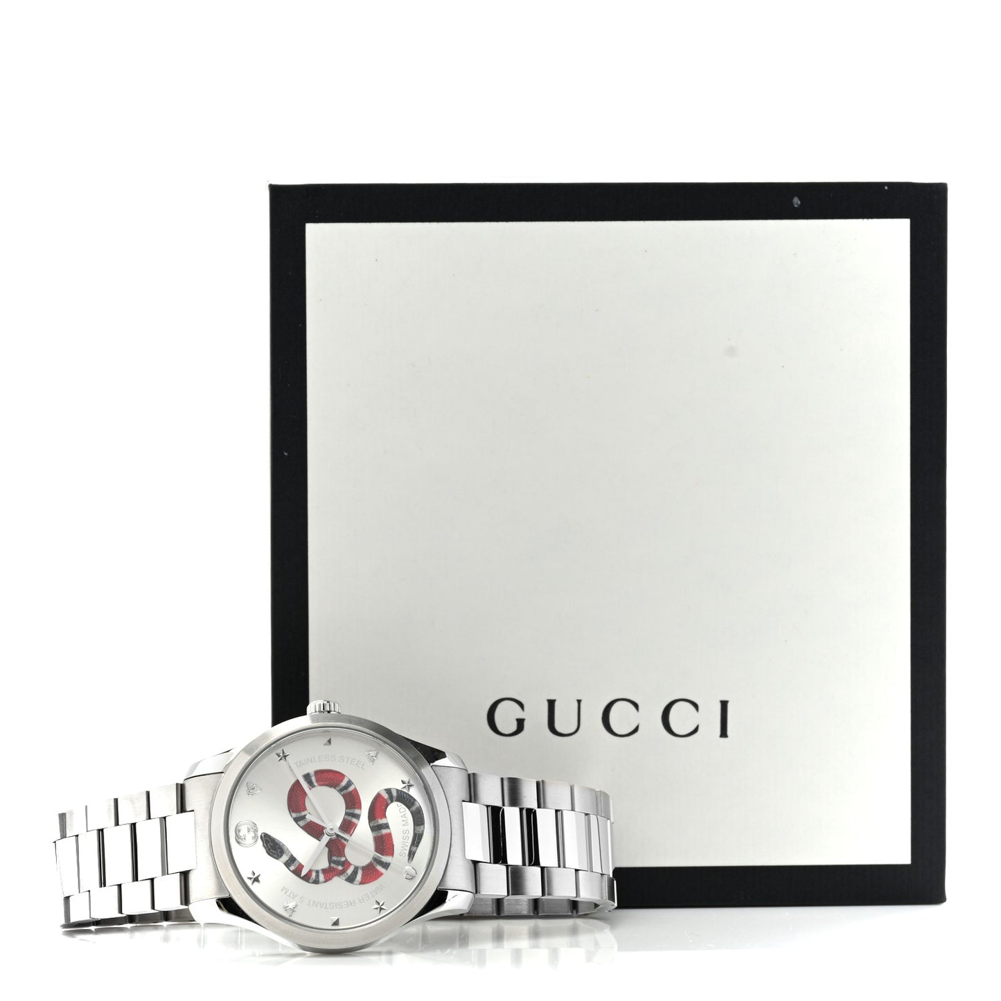 Stainless Steel 38mm G-Timeless Snake Quartz Watch