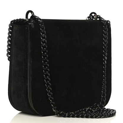 Stella McCartney Velvet Effect Medium Falabella Box Shoulder Bag Black 3 of 13