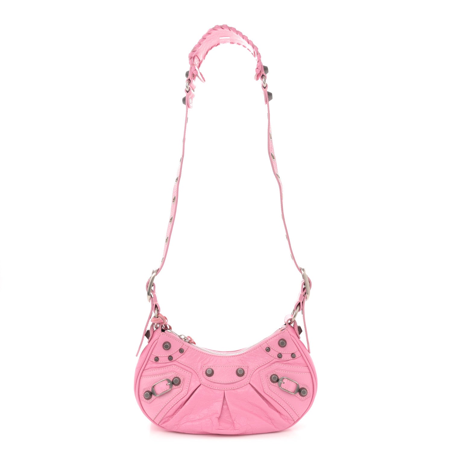 Balenciaga Agneau Arena Le Cagole Shoulder Bag XS Candy Pink 1 of 11