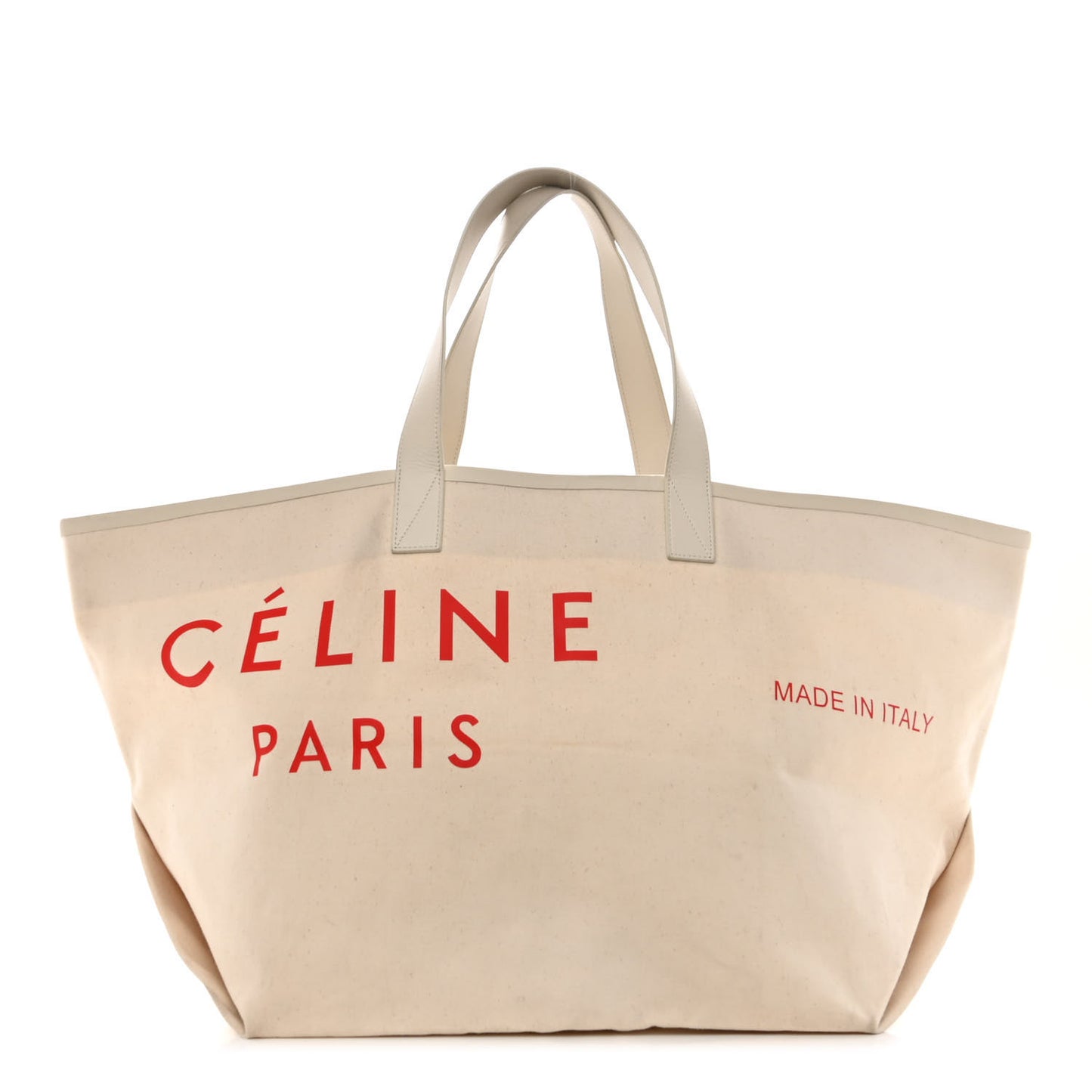 Textile Medium Made In Tote Natural Red