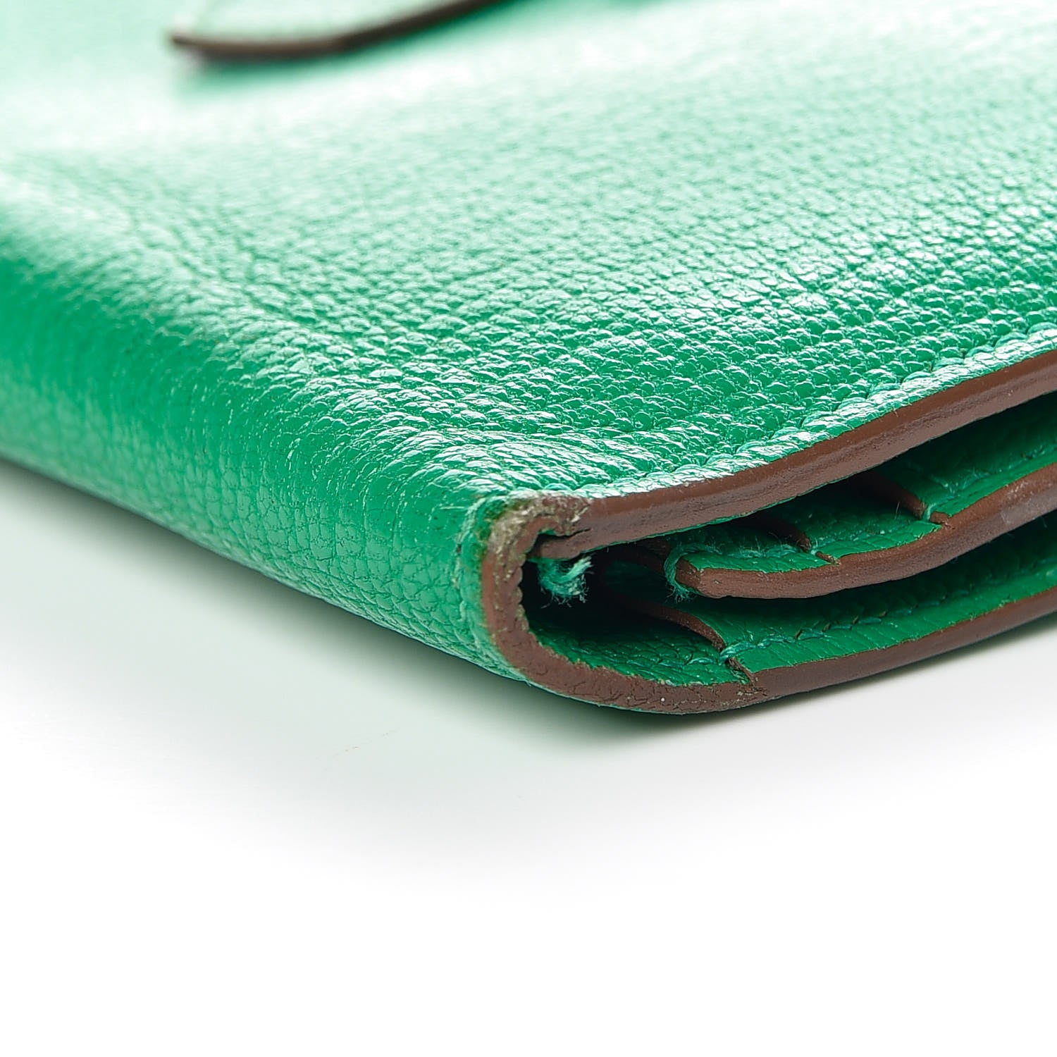 Hermes Chevre Mysore Bearn Gusset Wallet Menthe 11 of 15