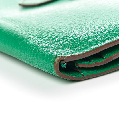 Hermes Chevre Mysore Bearn Gusset Wallet Menthe 11 of 15
