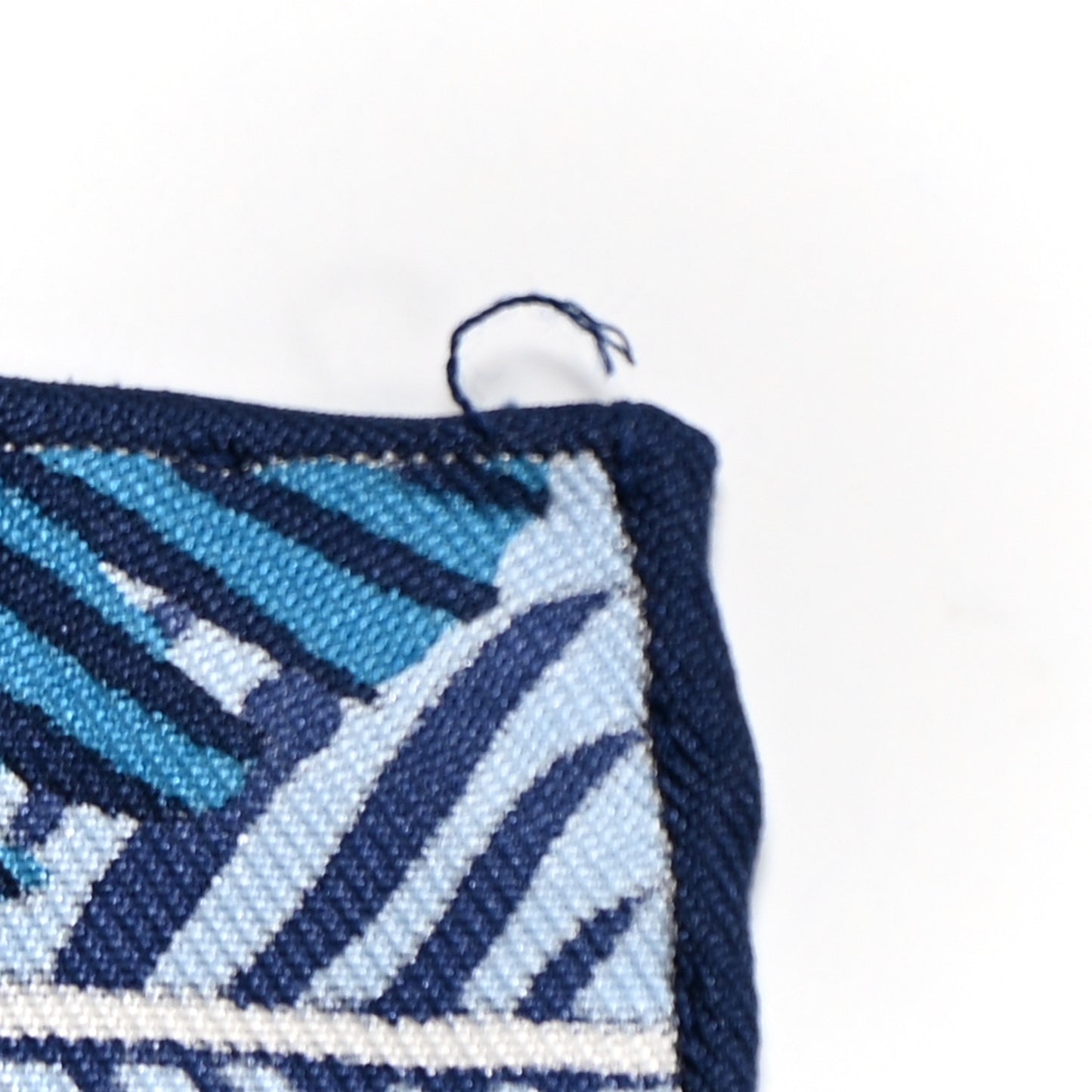 Silk Jaguar Quetzal Scarf 90 Bleu Jean Camel Marine