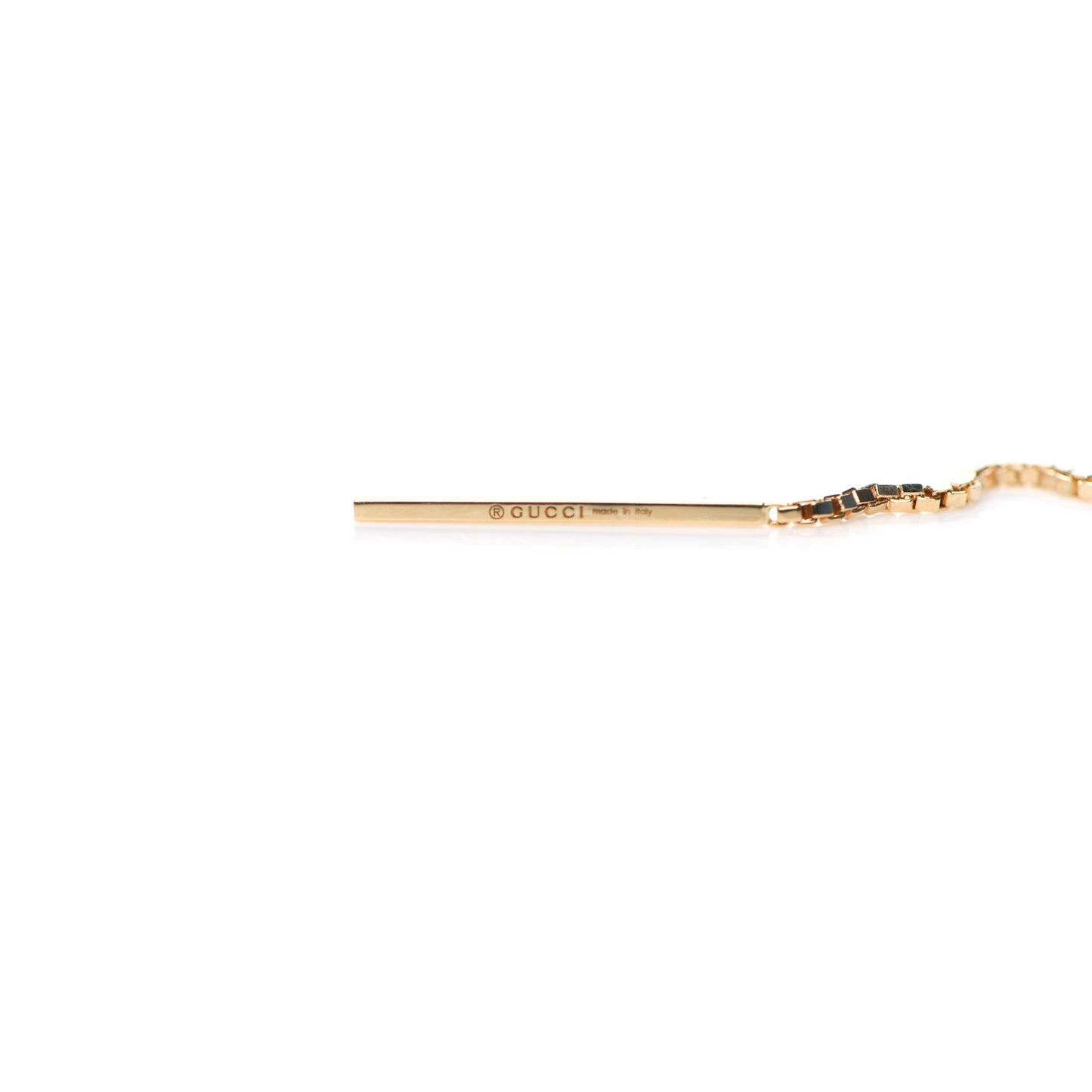 18K Yellow Gold Link to Love Chain Earrings