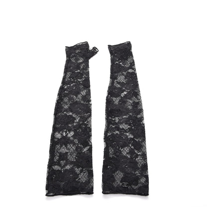 Chanel Lace Fingerless Gloves Black 3 of 7