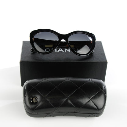 Chanel Bijou Cat Eye Sunglasses 5354-A Black 4 of 9