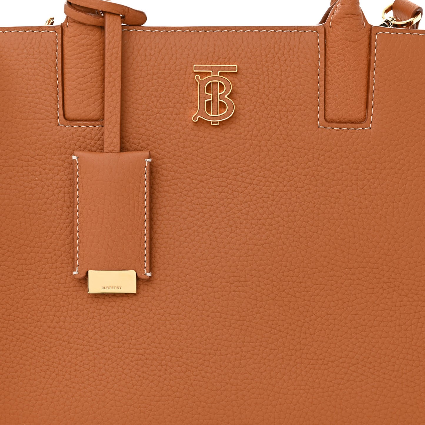 Grained Calfskin Small Frances Tote Warm Russet