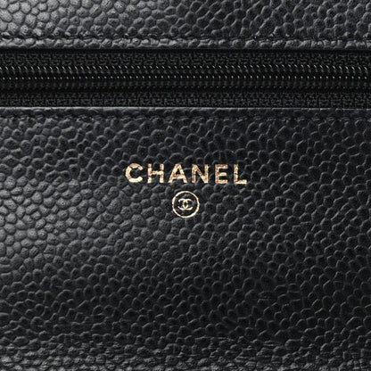 Chanel Caviar Quilted Wallet On Chain WOC Black 6 of 11