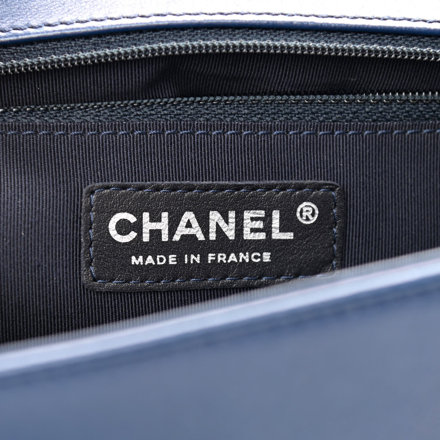Chanel Lambskin Quilted New Medium Boy Flap Navy 6 of 11