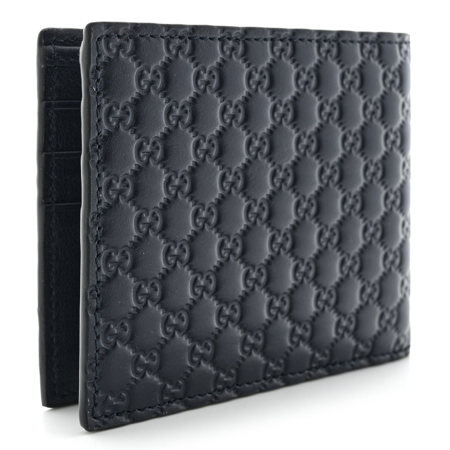 Guccissima Avel Bi-Fold Wallet Blue