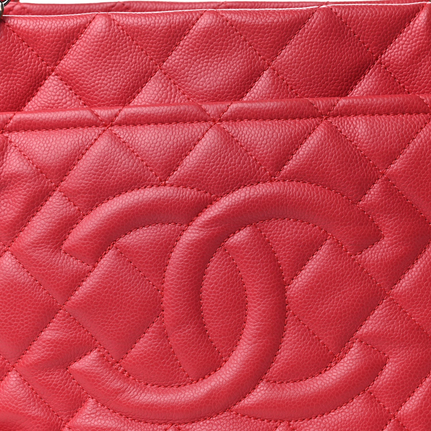Chanel Caviar Quilted Timeless CC Soft Tote Pink 10 of 10