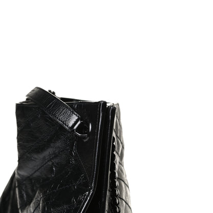 Saint Laurent Crinkled Calfskin Matelasse Monogram Large Niki Shopper Tote Black 16 of 16