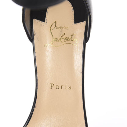 Christian Louboutin Shiny Nappa Tuctopen d'Orsay 140 Sandals 40 Black Gold 5 of 7