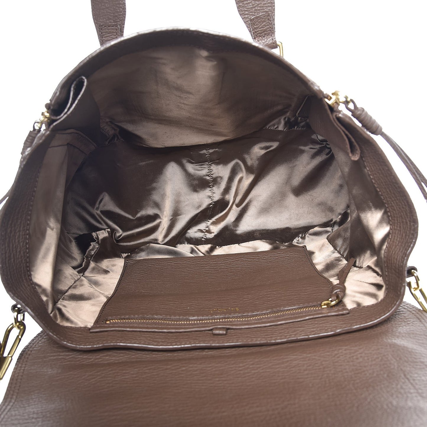 3.1 Textured Calfskin Large Pashli Satchel Taupe